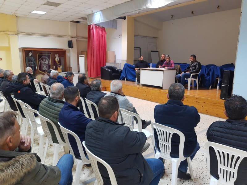 Αγροτική σύσκεψη στο Μακροχώρι για τις καταστροφές από τον παγετό