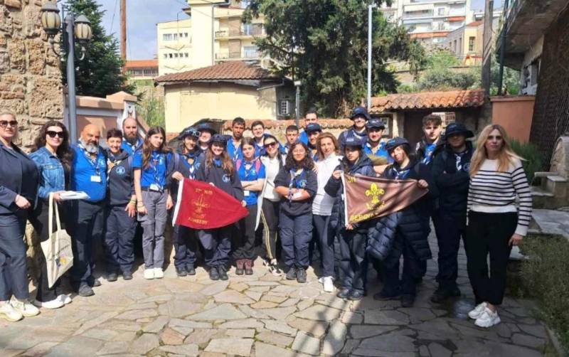Επίσκεψη του 27ου Συστήματος Ναυτοπροσκόπων Λεμεσού στον Σύλλογο Βλάχων Βέροιας