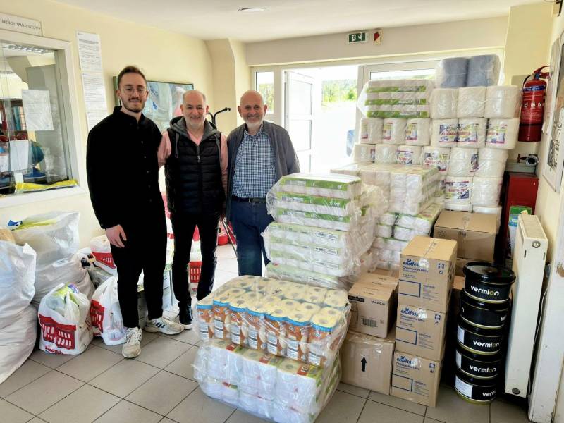 Με αγάπη και προσφορά: Παραδόθηκαν είδη πρώτης ανάγκης στο Παιδικό Χωριό SOS Πλαγιαρίου από την Εύξεινο Λέσχη Νάουσας