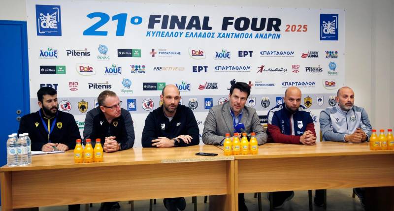 Τι είπαν οι πρωταγωνιστές ενόψει του Final Four Κυπέλλου Ανδρών χάντμπολ