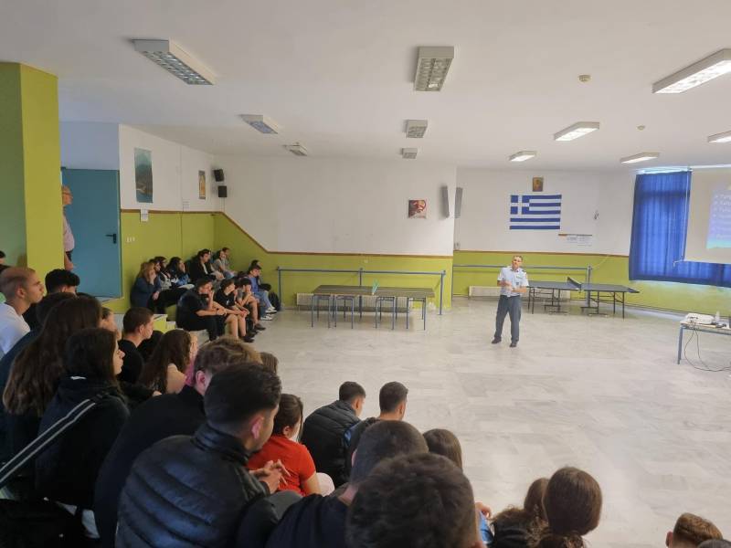 Ενημερωτική δράση για την οδική ασφάλεια, στο 3ο Γενικό Λύκειο Βέροια