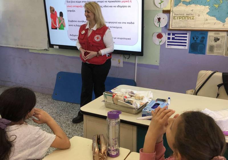 Εκπαιδευτική δράση Πρώτων Βοηθειών στο Δημοτικό Σχολείο Σταυρού