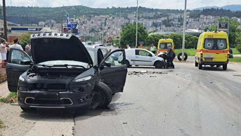 Σφοδρή σύγκρουση στον Περιφερειακό Βέροιας το μεσημέρι του Σαββάτου