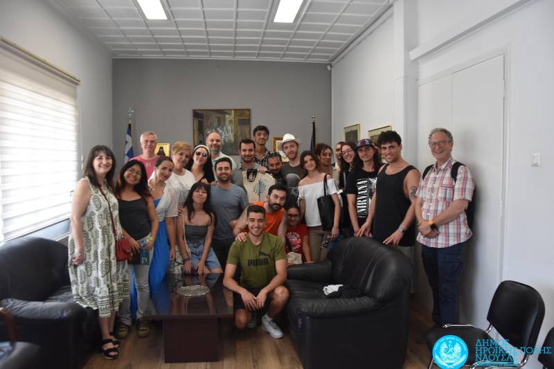 Επίσκεψη Νέων από Ευρωπαϊκές Χώρες στο Δημαρχείο Νάουσας