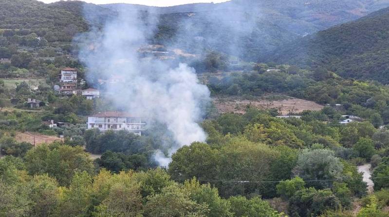 Φωτιά λίγο έξω από τη Βέροια: Άμεση επέμβαση της Πυροσβεστικής απέτρεψε την εξάπλωση