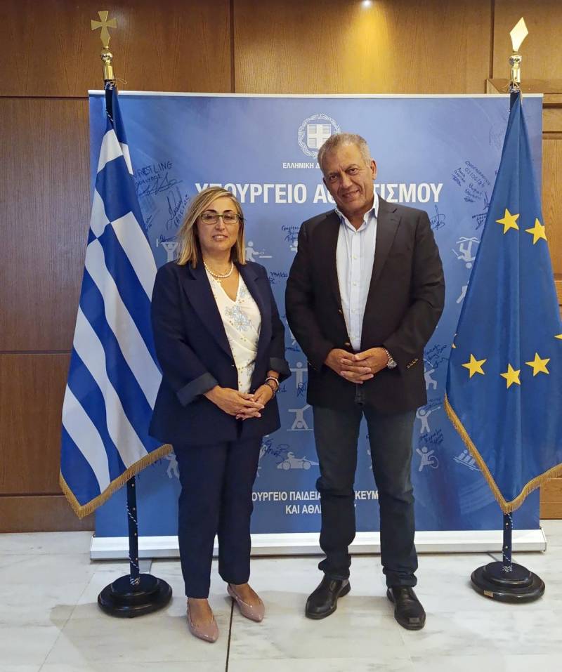 Συνάντηση Αραμπατζή – Βρούτση για την ενίσχυση των αθλητικών υποδομών στην Ημαθία