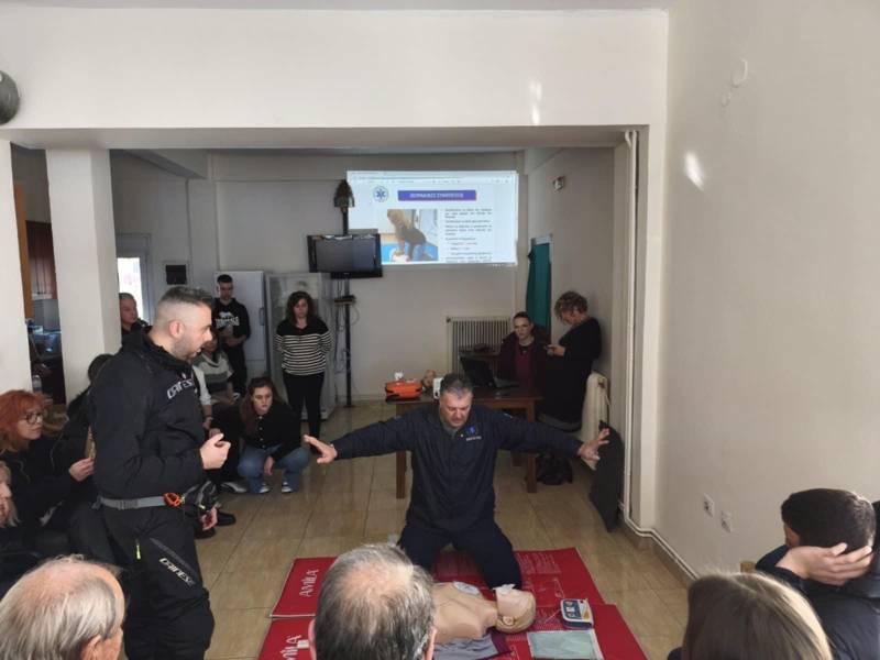 Συμμετοχή μαθητών του Γυμνασίου Ριζωμάτων σε επιμορφωτικό σεμινάριο Α΄ Βοηθειών