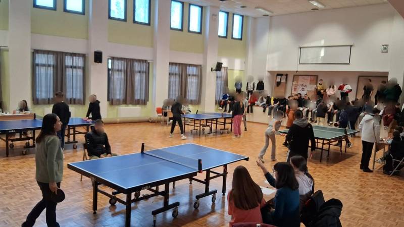 Εσωτερικό πρωτάθλημα επιτραπέζιας αντισφαίρισης μαθητητών-καθηγητών στο 1ο Γυμνάσιο Βέροιας