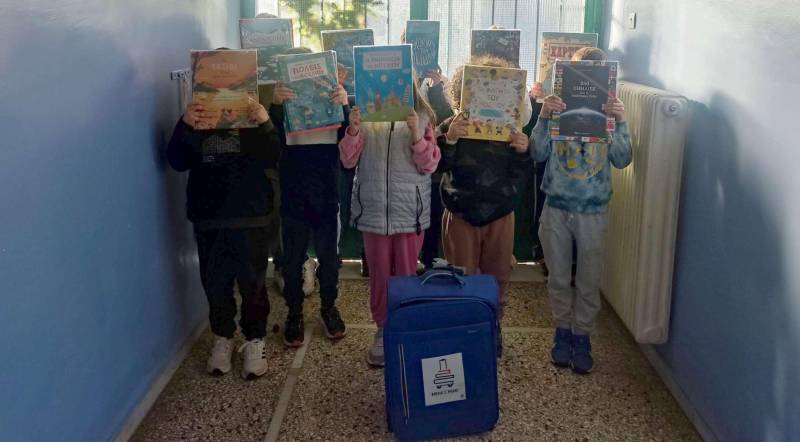 Βιβλία σε Ρόδες: Μια μαθητική περιπέτεια γνώσης και φαντασίας στο Δημοτικό Αγίας Μαρίνας – Τριλόφου