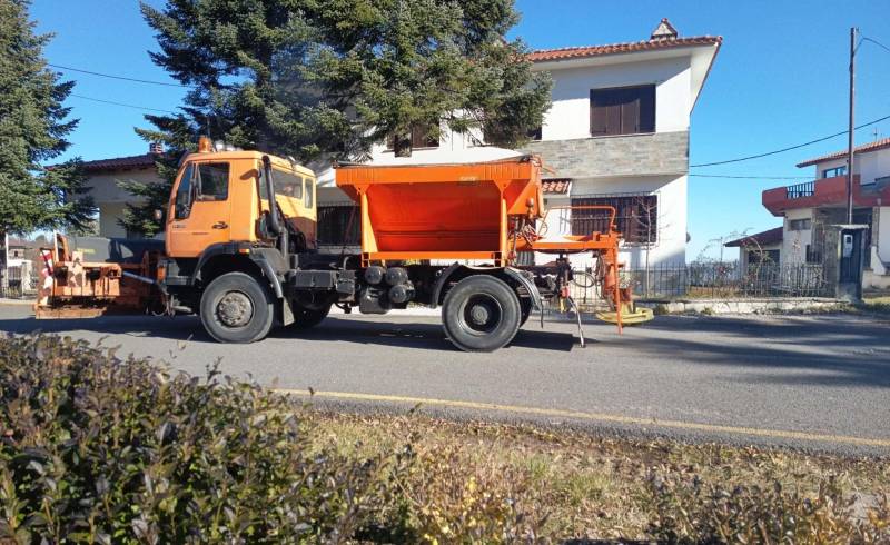 Σέλι: Στους -4,2°C ο υδράργυρος – Παγετός και άμεση ρίψη αλατιού στους οδικούς άξονες