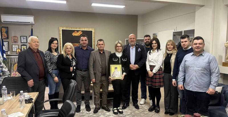 Εθιμοτυπική επίσκεψη της ΔΕΕΠ ΝΔ Ημαθίας στον Αντιπεριφερειάρχη