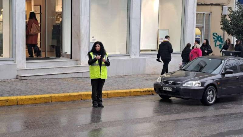 Παρούσα στο κέντρο η Δημοτική Αστυνομία Βέροιας