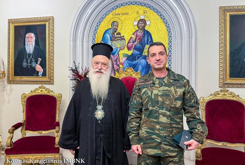 Εθιμοτυπική επίσκεψη από τον νέο Διοικητή της Ι Μεραρχίας Πεζικού στον Μητροπολίτη