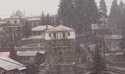 Χιονόπτωση και διακοπή ρεύματος στο Σέλι