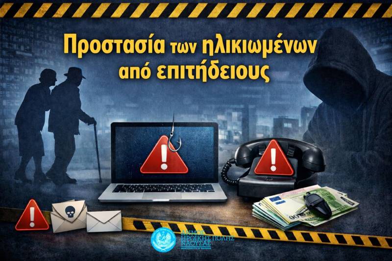 Νάουσα: Ενημερωτική Ομιλία για την Προστασία Ηλικιωμένων από Σύγχρονες Μορφές Εξαπάτησης