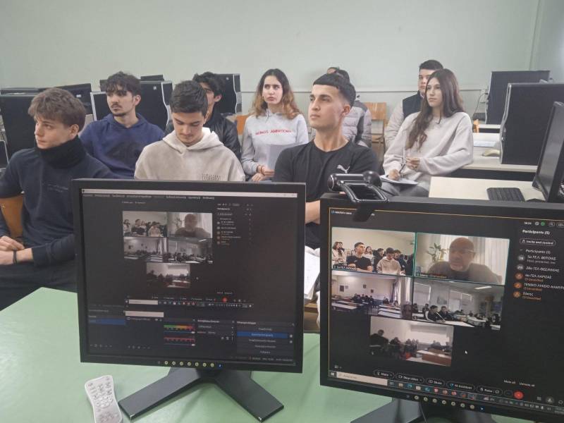 Μαθητές του 5ου ΓΕΛ Βέροιας σε διάλογο με τον Ευρωβουλευτή Σάκη Αρναούτογλου για την Ευρώπη και την κλιματική κρίση