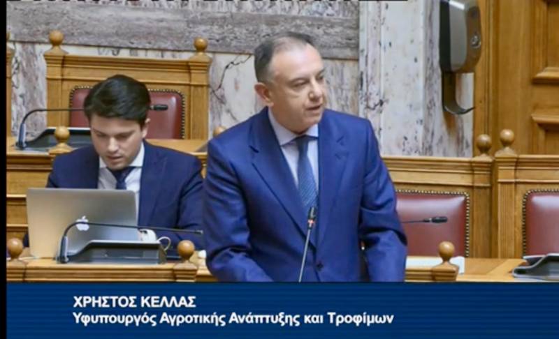 Κέλλας στη Βουλή: Στήριξη των αγροτών με επιδότηση λιπασμάτων και δέσμη μέτρων απέναντι στην ενεργειακή κρίση