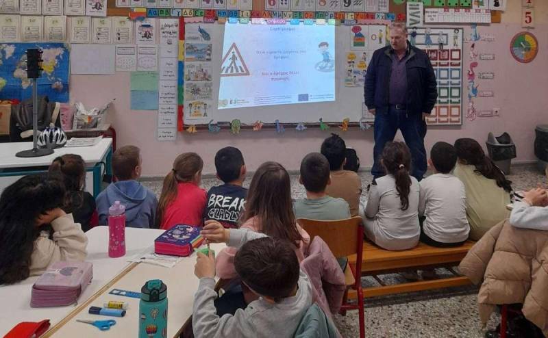 Δράση κυκλοφοριακής αγωγής από τον Δήμο Βέροιας στο 2ο Δημοτικό Σχολείο Μακροχωρίου