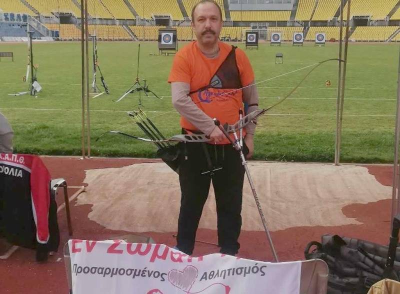 Πανελλήνιο Πρωτάθλημα Παρα Τοξοβολίας – 4ος ο Γιώργος Λούκας του “Εν Σώματι Υγιεί” Βέροιας