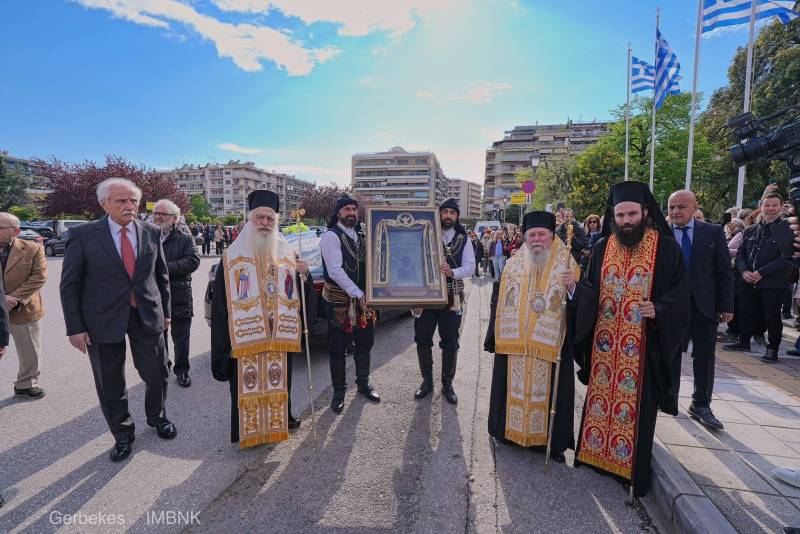 Υποδοχή της Εικόνας της Παναγίας Σουμελά στην Καβάλα