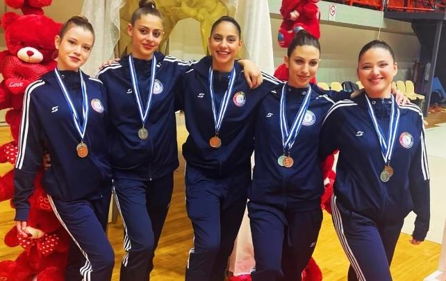 Σπουδαίες διακρίσεις για το τμήμα ensemble γυναικών του Α.Ο.Ρ.Γ. Βέροιας στο Πανελλήνιο Πρωτάθλημα Ρυθμικής Γυμναστικής