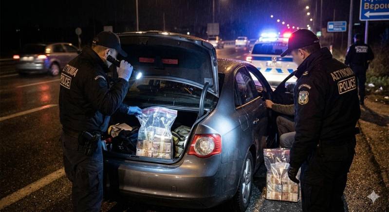 Υπόθεση με 1,15 εκατ. ευρώ σε μετρητά – Έρευνα για αθλητή Τζούντο που μετέφερε χρήματα από την Βέροια