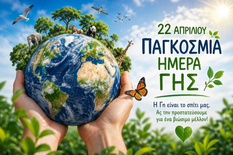 22 Απριλίου: Ημέρα της Γης – Μήνυμα ζωής και ευθύνης για το μέλλον του πλανήτη