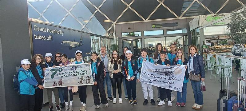Για την Κρακοβία αναχώρησαν οι μαθητές του 7ου Δημοτικού Σχολείου Αλεξάνδρειας