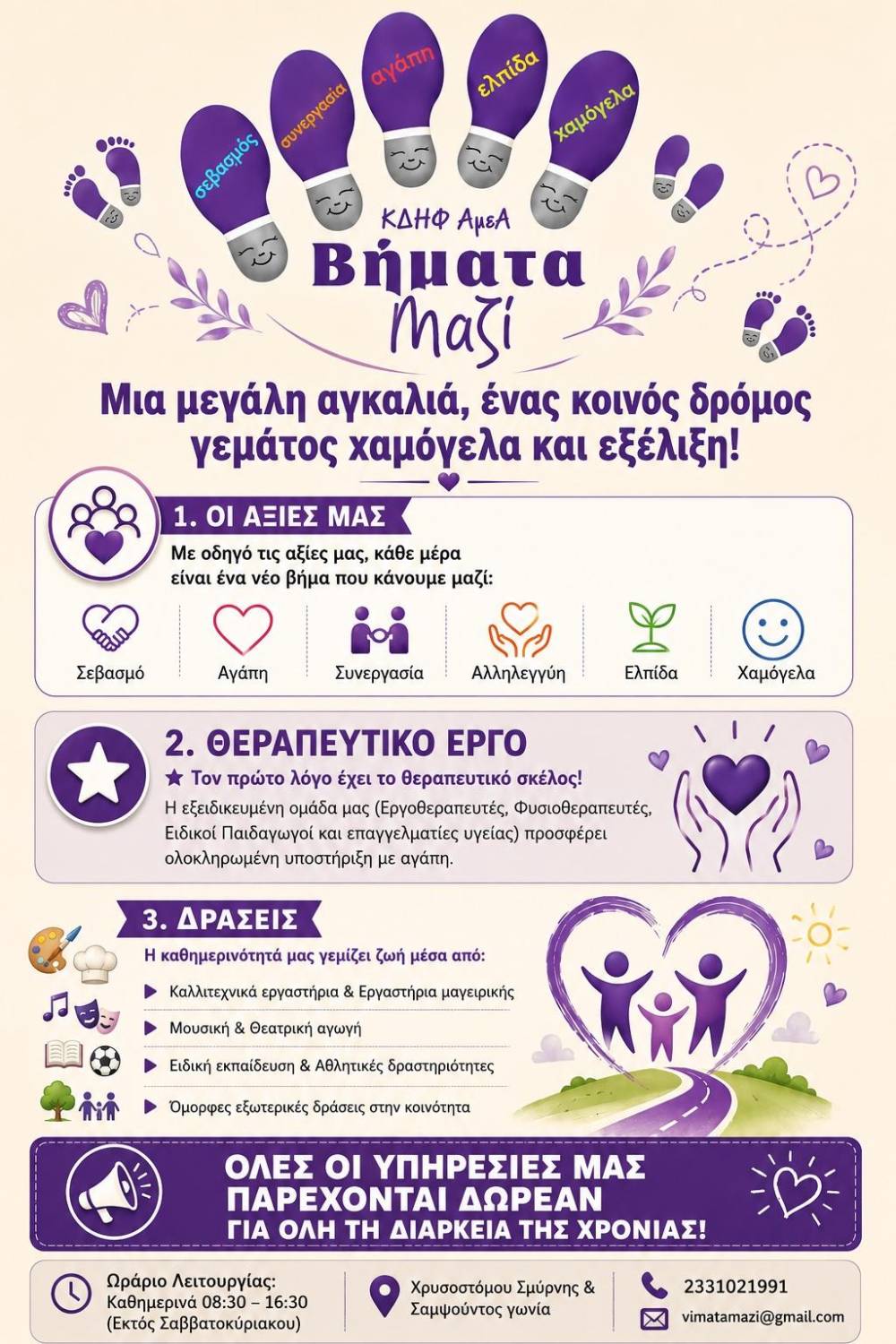 Το ΚΔΗΦ ΑμεΑ «Βήματα Μαζί» άνοιξε τις πόρτες του στη Βέροια