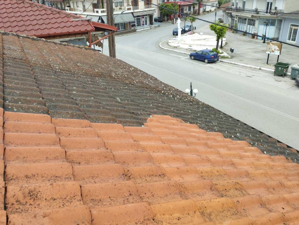 Υπηρεσίες αμμοβολής – υδροβολής Μίμης Κόγιας – Εντυπωσιακός καθαρισμός κεραμιδιών, πέτρας και δαπέδων