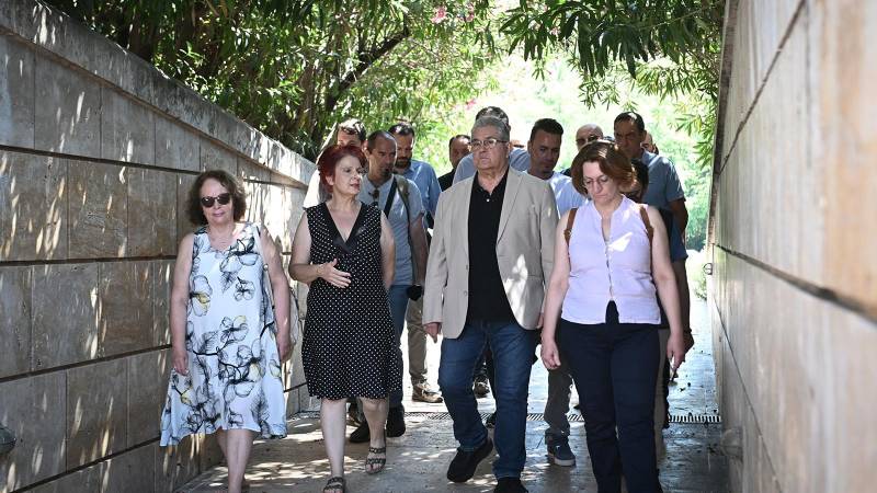 Επίσκεψη του Δ. Κουτσούμπα στους Τάφους της Βεργίνας και στο Πολυκεντρικό Μουσείο