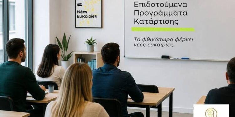 Αναμένονται νέα επιδοτούμενα προγράμματα κατάρτισης