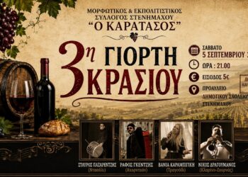 Η 3η Γιορτή Κρασιού στο Στενήμαχο – Μια βραδιά παράδοσης, μουσικής και τιμής στον αμπελουργό