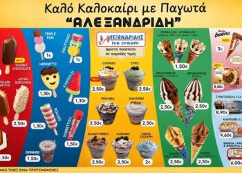 Παγωτά «ΑΛΕΞΑΝΔΡΙΔΗ»: Μεγάλα, ποιοτικά και οικονομικά