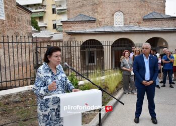 Βέροια: Παρουσία της Υπουργού Πολιτισμού αποδόθηκαν το Τέμενος Ορτά και το Δίδυμο Οθωμανικό Λουτρό