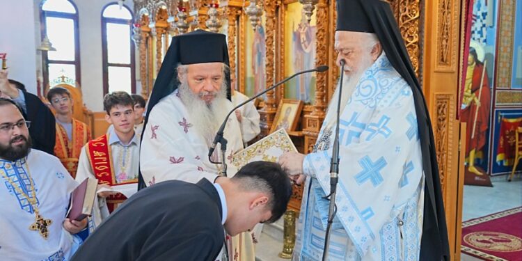 Χειροθεσία Αναγνώστη στον Άγιο Αλέξανδρο Αλεξάνδρειας