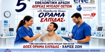 Εθελοντική δράση δωρεάς μυελού των οστών στο Νοσοκομείο Νάουσας