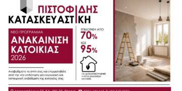 Για ανακαίνιση κατοικία διαλέξτε την ΠΙΣΤΟΦΙΔΗΣ ΚΑΤΑΣΚΕΥΑΣΤΙΚΗ