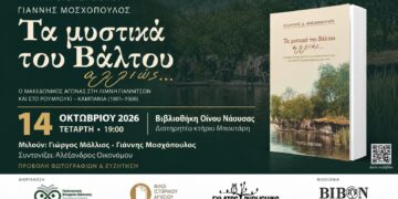 Στη Νάουσα το βιβλίο του Γιάννη Μοσχόπουλου “Τα μυστικά του βάλτου αλλιώς…”