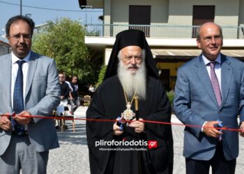 Εγκαινιάστηκε η αστική ανάπλαση της Βεργίνας – Ένα έργο 8 εκατ. ευρώ που άλλαξε την εικόνα του οικισμού