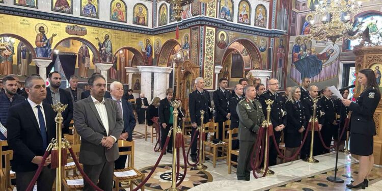 Ημαθία: Με δοξολογία τιμήθηκε η Ημέρα της Αστυνομίας και η μνήμη του Αγίου Αρτεμίου