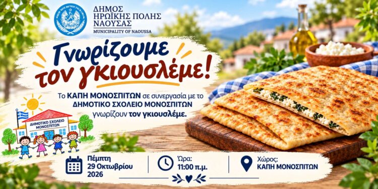 Μονόσπιτα: Μαθητές και μέλη του ΚΑΠΗ γνωρίζουν τον παραδοσιακό γκιουσλεμέ