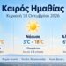 Ημαθία: Ηλιοφάνεια και άνοδος της θερμοκρασίας την Κυριακή – Έως 20 βαθμούς ο υδράργυρος