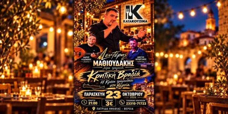 Κρητικό γλέντι με τον Λευτέρη Μαθιουδάκη στην «Κατακουζίνα»