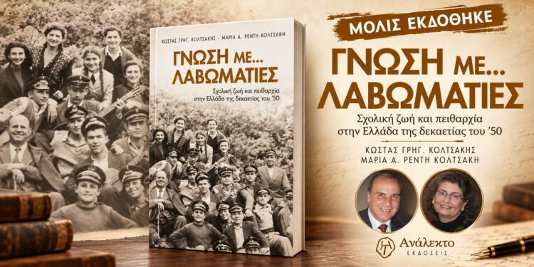 «Γνώση με… Λαβωματιές»: Νέο βιβλίο για τη σχολική ζωή και την αυστηρή πειθαρχία της δεκαετίας του ’50