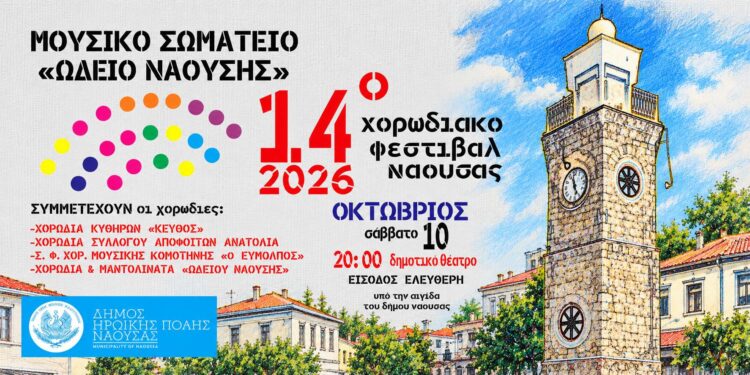 14ο Χορωδιακό Φεστιβάλ «Άγγελμα Ελευθερίας» στη Νάουσα