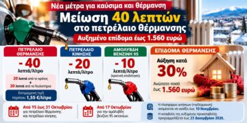 Πετρέλαιο θέρμανσης: Μείωση 40 λεπτών το λίτρο