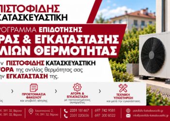 Ετοιμαστείτε για το νέο πρόγραμμα αγοράς & εγκατάστασης αντλίας θερμότητας με τη εγγύηση της ΠΙΣΤΟΦΙΔΗΣ ΚΑΤΑΣΚΕΥΑΣΤΙΚΗ