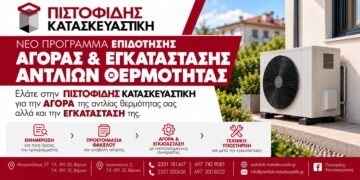 Ετοιμαστείτε για το νέο πρόγραμμα αγοράς & εγκατάστασης αντλίας θερμότητας με τη εγγύηση της ΠΙΣΤΟΦΙΔΗΣ ΚΑΤΑΣΚΕΥΑΣΤΙΚΗ