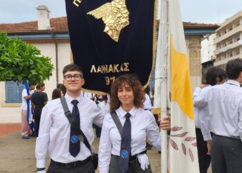 Δύο μαθητές με καταγωγή από τη Βέροια πρωταγωνιστούν στο άγημα του Παγκυπρίου Λυκείου Λάρνακας